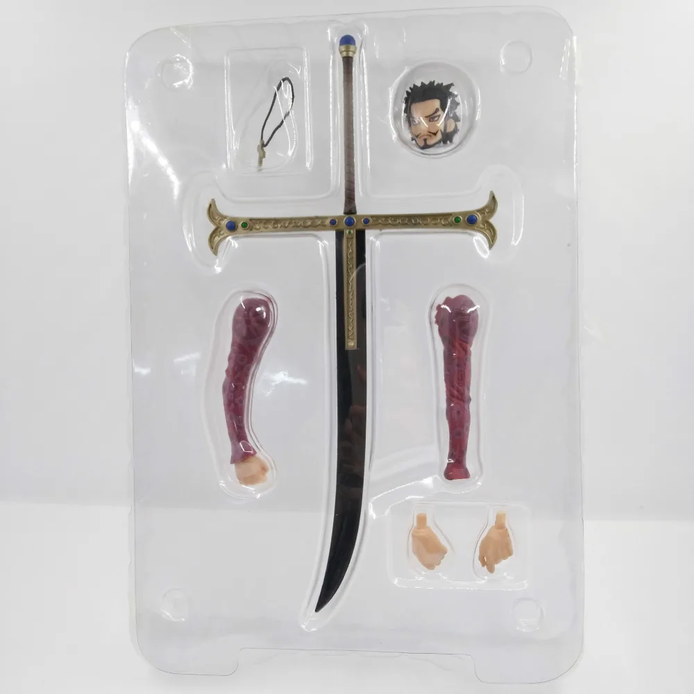 Аниме одна штука 28 см поп большой размер Dracule Mihawk ПВХ фигурку Brinquedos Коллекция
