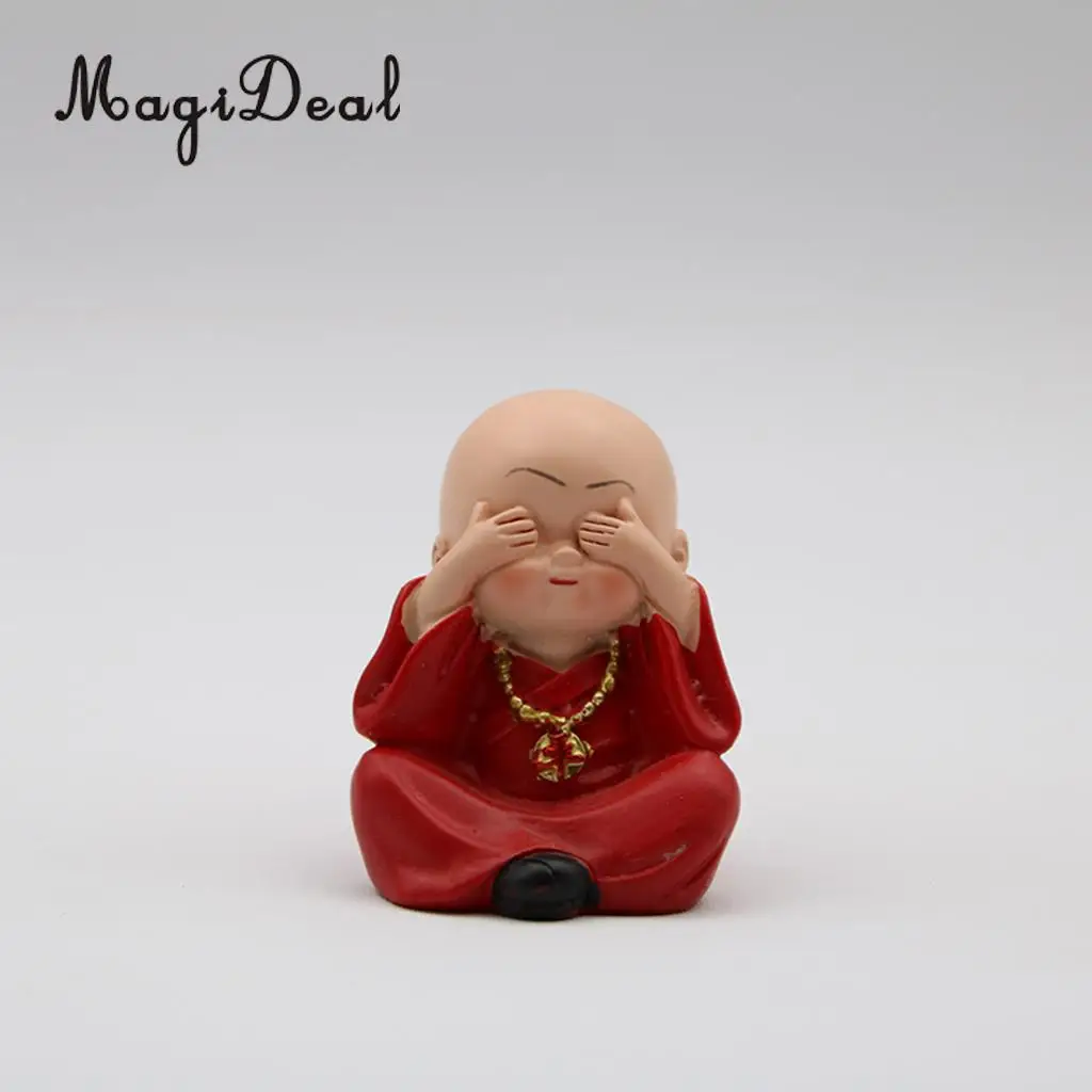 MagiDeal 4 шт. китайская фигурка в монах кунг фу украшение для салона автомобиля фэн