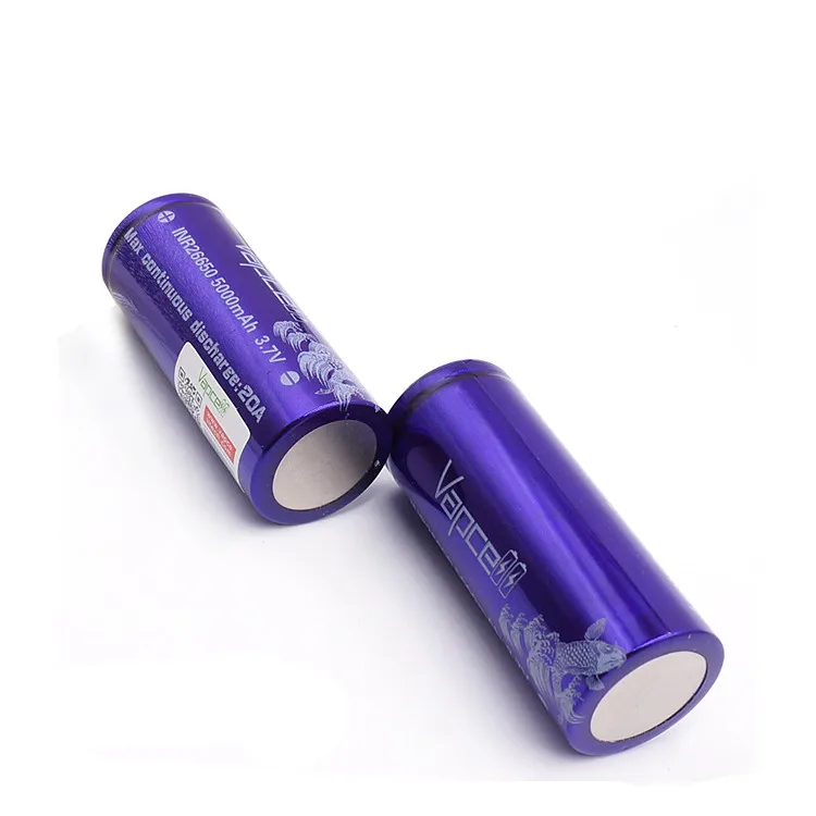 4 шт. литиевые аккумуляторы VAPCELL INR26650 INR 26650 5000 мА · ч 20 А высокой мощности большой