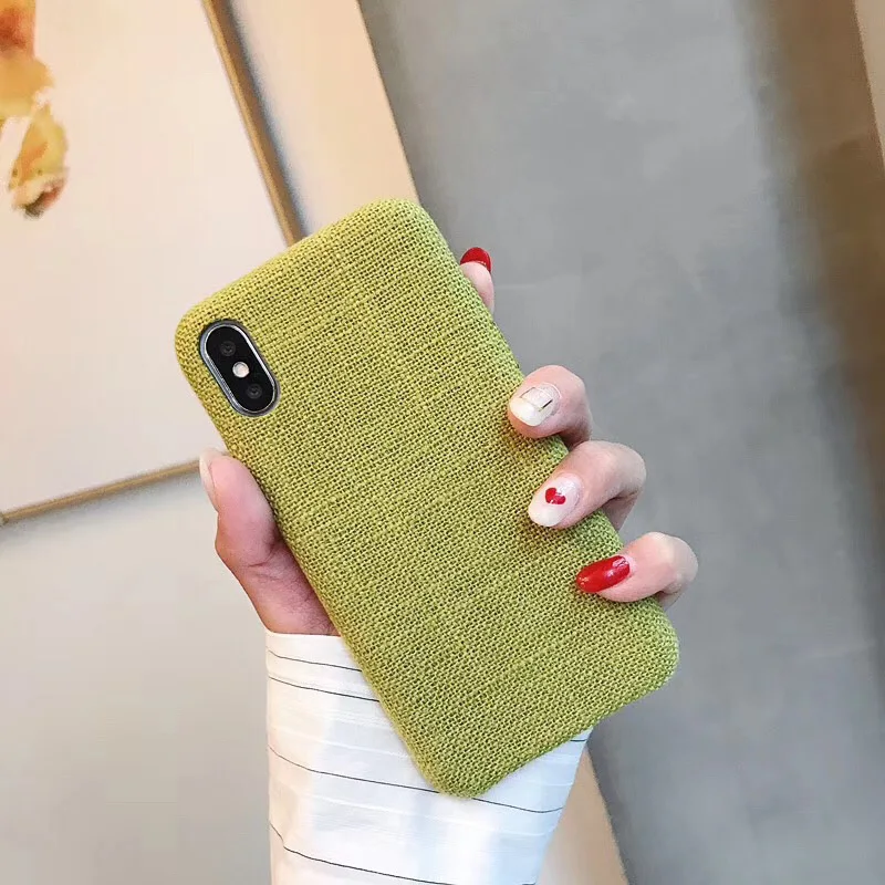 Тканевый чехол для телефона iPhone Xs Xr Max теплый плюшевый Модный мягкий накладка