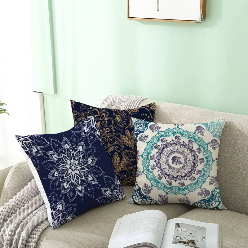 Чехол для подушки с мандалой креативная индийская наволочка декоративная