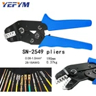 Обжимные плоскогубцы YEFYM SN-2549 0,08-2,54 мм2 28-18AWG 2510 весна терминал = SN-28B + SN-01BM eupop стиль провода обжимные инструменты
