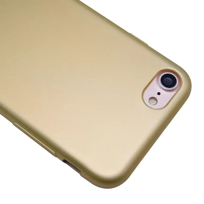 Роскошный силиконовый чехол цвета металлик без рисунка для смартфонов Apple iPhone 5 5s