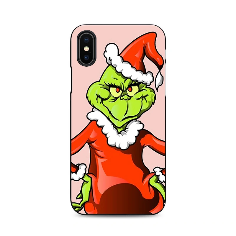 Рождественский мягкий силиконовый черный чехол grinch, чехол для iPhone X XR XS MAX 6 7 8 plus 5 5S 6s se, лучший дизайн корпуса - Цвет: 5139