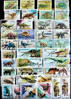 50pcslot prehistoric dinosaurs stamps all different from many countries no repeat unused marked postage stamps for collecting