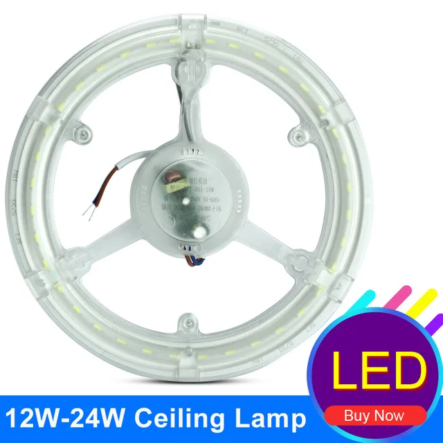 Светодиодная кольцевая трубка светильники 12 Вт 18 24 SMD 5730 Светодиодные потолочные
