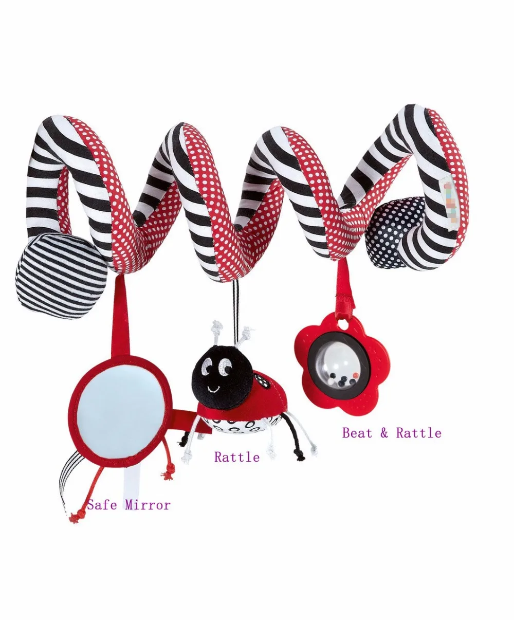 Детская коляска спиральная подвесная для путешествий погремушки новорожденного