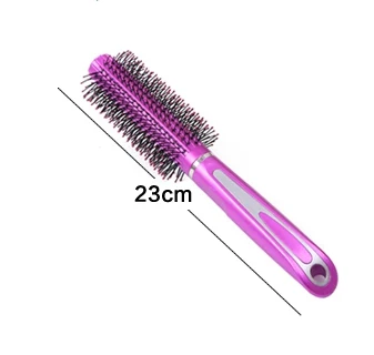 

Head Massage Combs Anti Static Brush Is Big Pear Flower Comb Bang Modelling Drum Roll Plastic Hair Hairdressing Tools Hot Sale