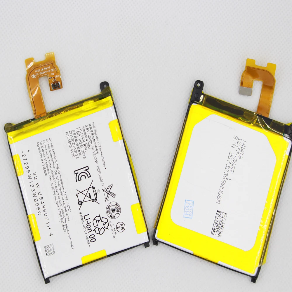 Аккумулятор 20 шт./лот 3200 мАч LIS1543ERPC для Sony Xperia Z2 L50w L50U L50T Sirius SO-03 D6503 D6502 батареи