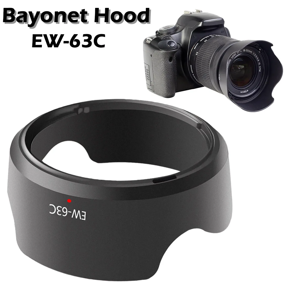 Бленда объектива с байонетным креплением для Canon EW 63C 18 55 мм f/3 5 6 IS бленда
