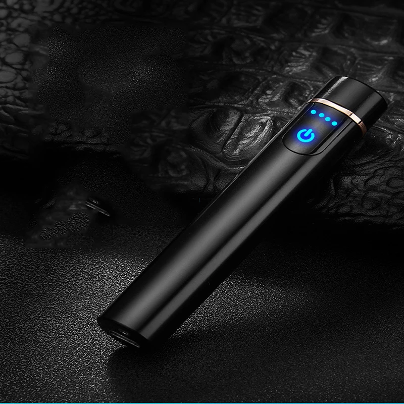 2019new Мини Портативный двойной дуги зарядка через USB отпечатков пальцев