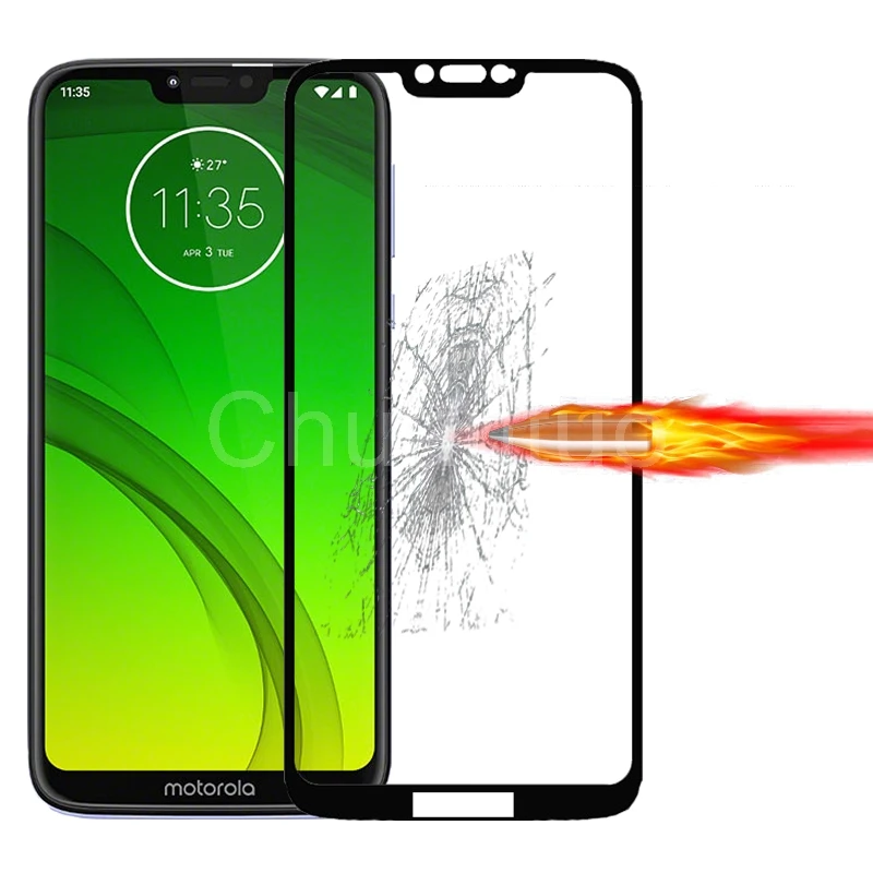 2.5D 9H закаленное стекло премиум класса для Motorola Moto G7 Power полное покрытие Защитная