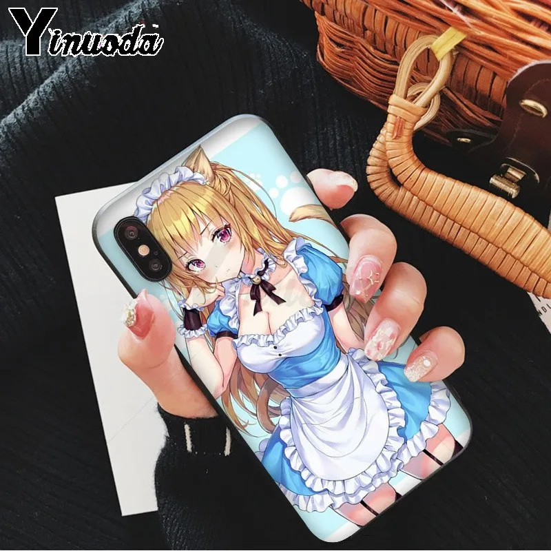 Yinuoda сексуальный мультяшный аниме каваи девушка кошка Новинка чехол для телефона