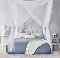 hot 2019 summer mosquito net elegant lace canopy curtain baldachin netting quarto doors for double moustiquaire beds kids room