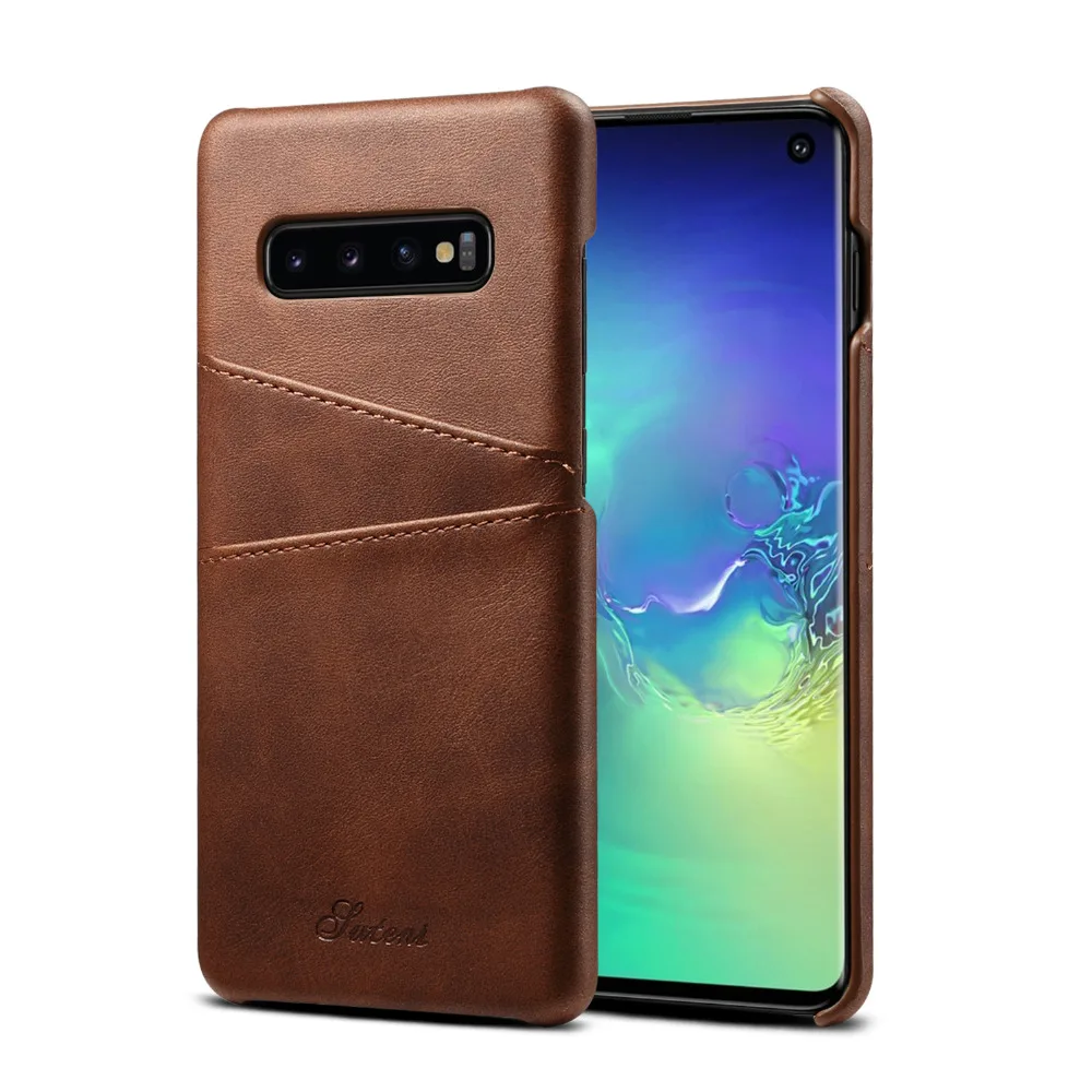 Чехол для Samsung Galaxy S8 S9 Plus note 8 9 Обложка на заднюю панель из искусственной кожи