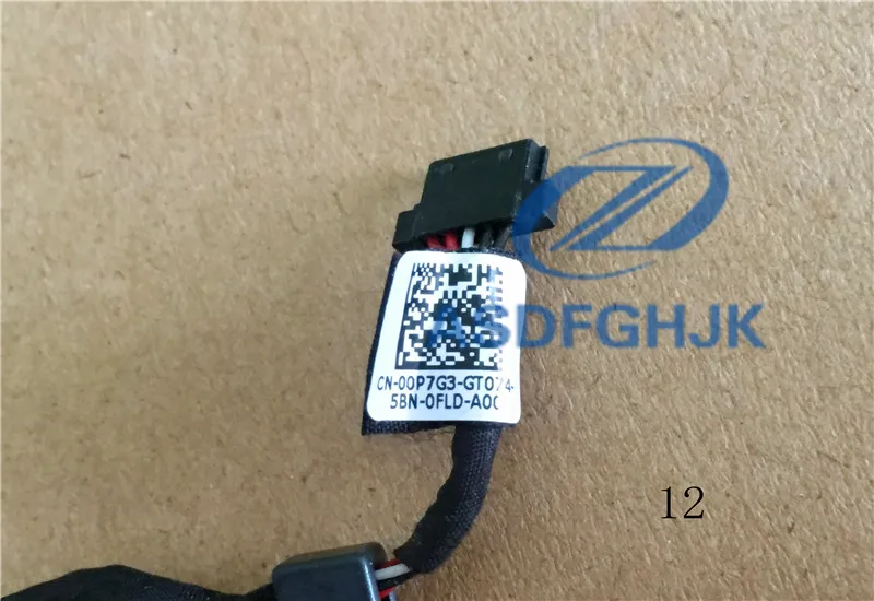 Кабель питания с разъемом постоянного тока для DELL XPS 13 9343 9350 0P7G3 00P7G3 разъем