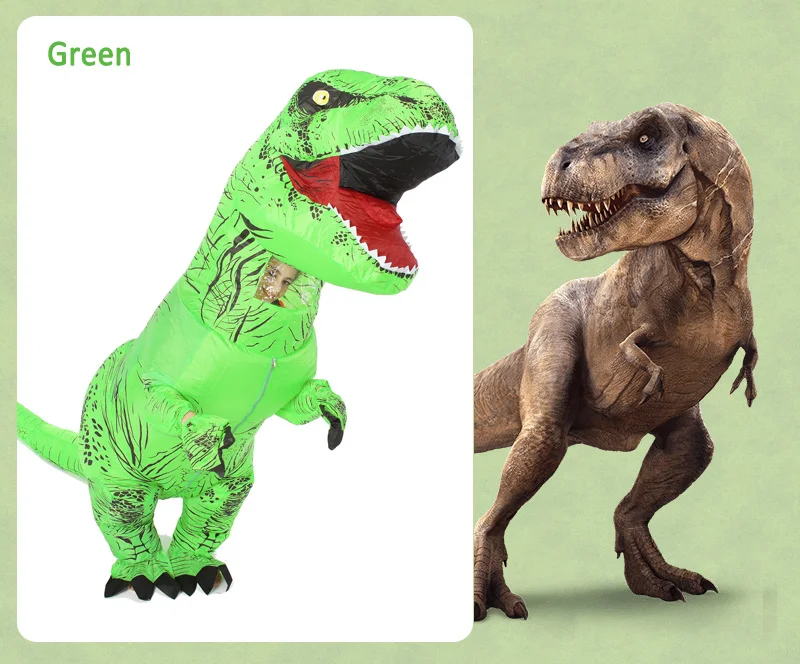 JYZCOS взрослый T REX надувной костюм динозавра Хэллоуин партии Косплей Костюм для женщин мужчин детей Карнавальный костюм