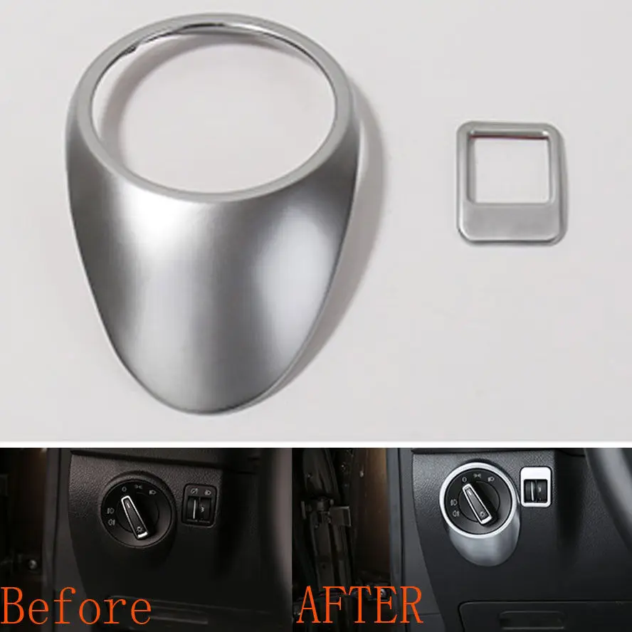 

Наклейки из хромированного АБС-пластика для фар VW Tiguan 2010, 2011, 2015, 2 шт.