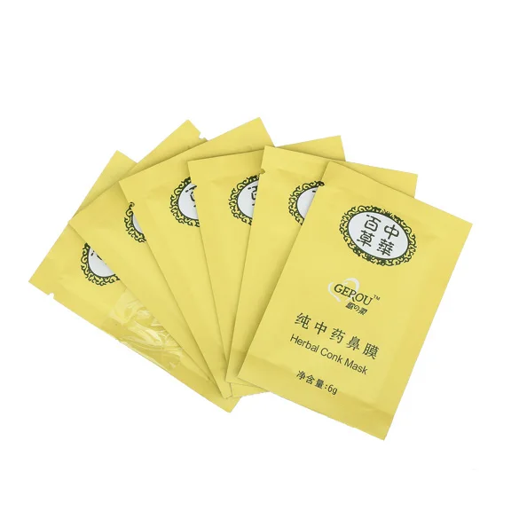 6 шт. летняя травяная Глубокая чистка Носа Маска суживающая поры удаление черных