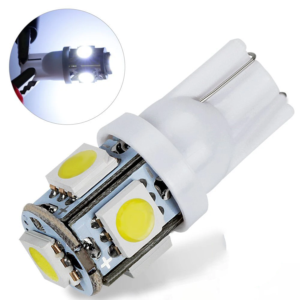 YSY большая акция T10 W5W 168 194 светодиодный фонарь Янтарный Белый 5050 SMD светодиодный одов автомобильный боковой клиновидный задний фонарь s передсветильник ПА лампа DC12V