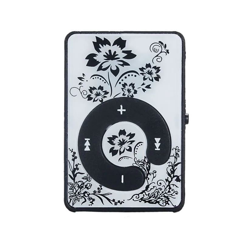 Mp3 плеер мини Зеркало Клип USB цифровой музыкальный Поддержка 8 Гб SD TF карта 6 видов