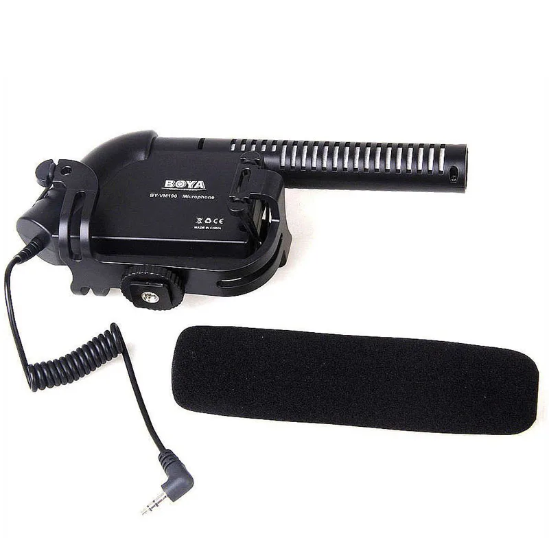 BOYA BY-VM190 3.5 мм микрофонный разъем Shotgun конденсаторный микрофон для Nikon D7500 D7200 D5600 D5500
