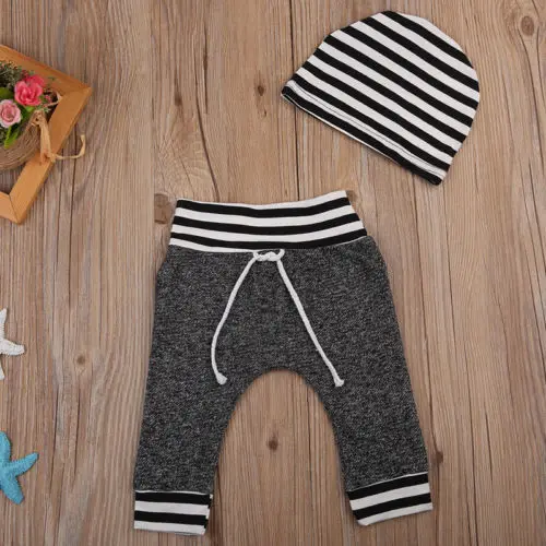 2 шт. шапка в полоску для новорожденных мальчиков и девочек | Детская одежда обувь