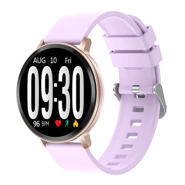 Silicone-Purple Умный Браслет ESEED S8, фитнес-трекер, пульсометр, умные часы IP67, водонепроницаемые, для apple, samsung, часы, android, xiaomi band 4 - Цвет: Silicone-Purple