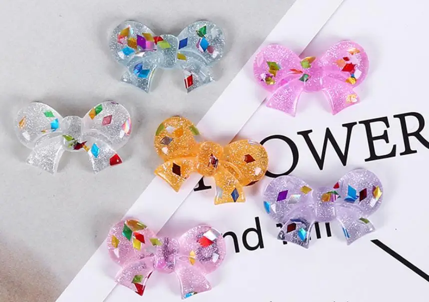

glitter Kawaii unicorn,dolphins,bowknot ,deer Flatback Resin Crafts Cabochons for Hair Bow Center Scrapbooking Diy Accessories