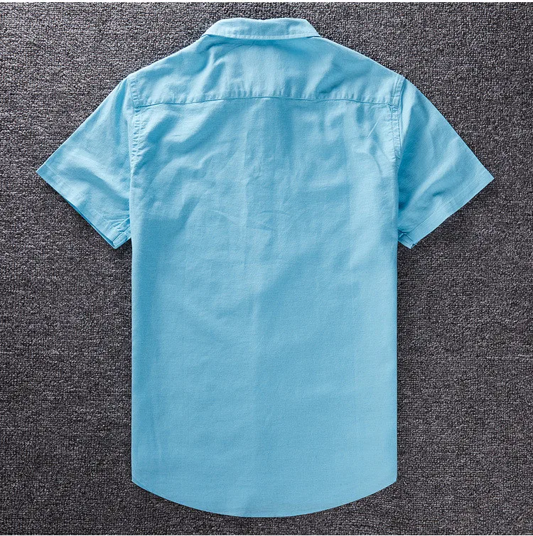 Рубашка мужская хлопковая с коротким рукавом | Мужская одежда
