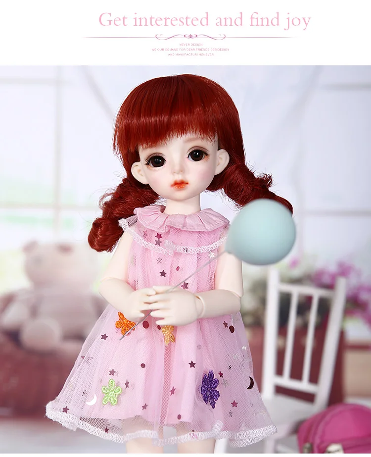 1/6 имбирь Miadoll BJD SD куклы YOSD модель тела детский полный набор с волосами Одежда Обувь Аксессуары шарнирная кукла