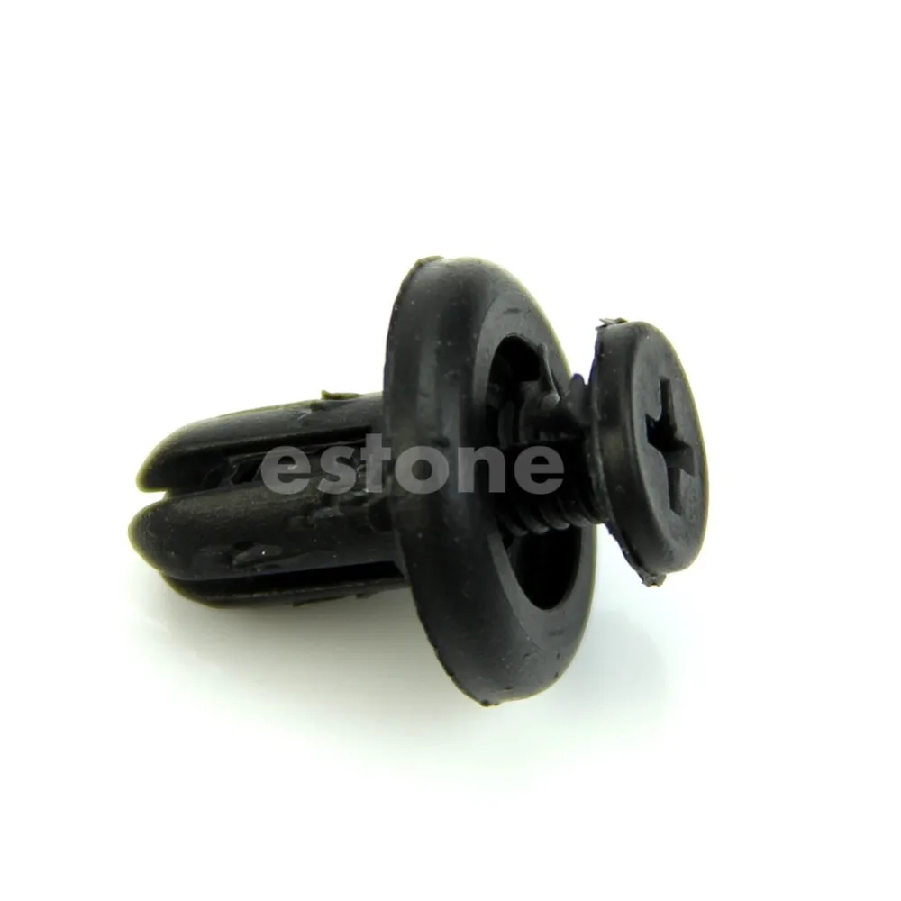 

QILEJVS 10pcs Hole Plastic Push Screw Rivet Panel Fixings Clips 7mm for Car Auto