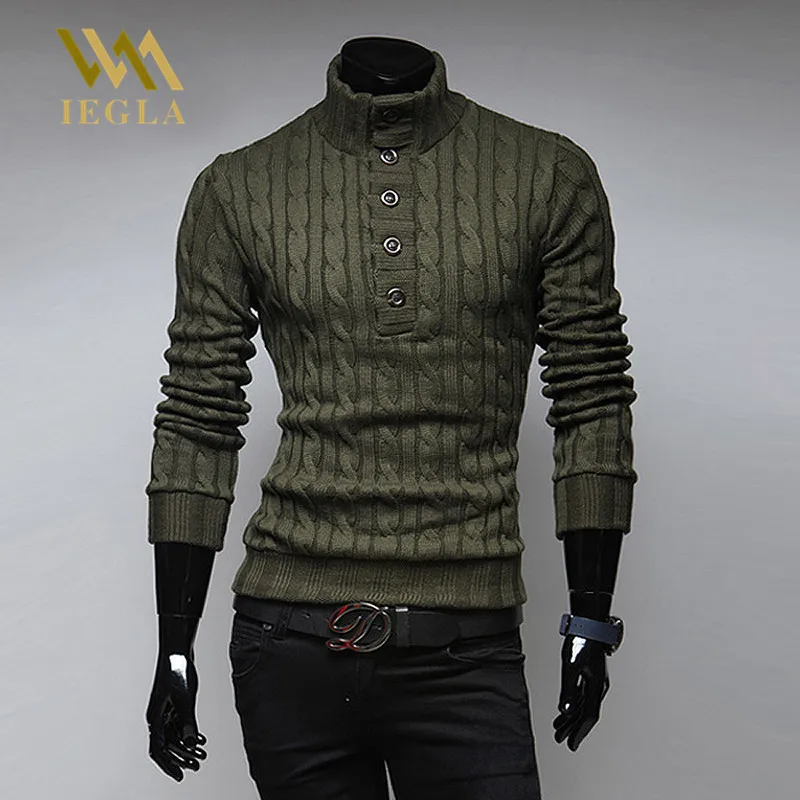 

Pullover Men Sweater Male Autumn Winter Mens Long Sleeve Sweaters Jacket Casual Christmas Knitwear Turtleneck Men's Knit Sweater