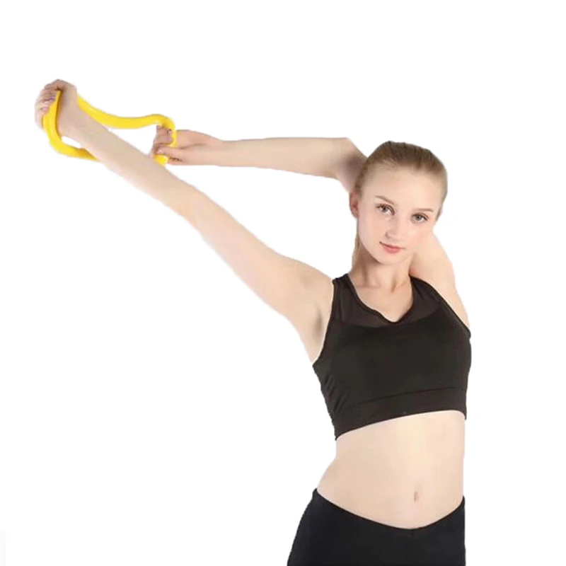Йога гибкое растягивающее Кольцо Пилатес Спорт Тренажерный зал тело фитнес