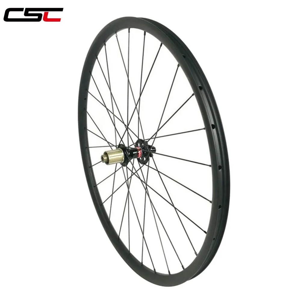 29 MTB XC Racing hookless 30 мм ширина 25 бескамерный горный велосипед карбоновые колеса с