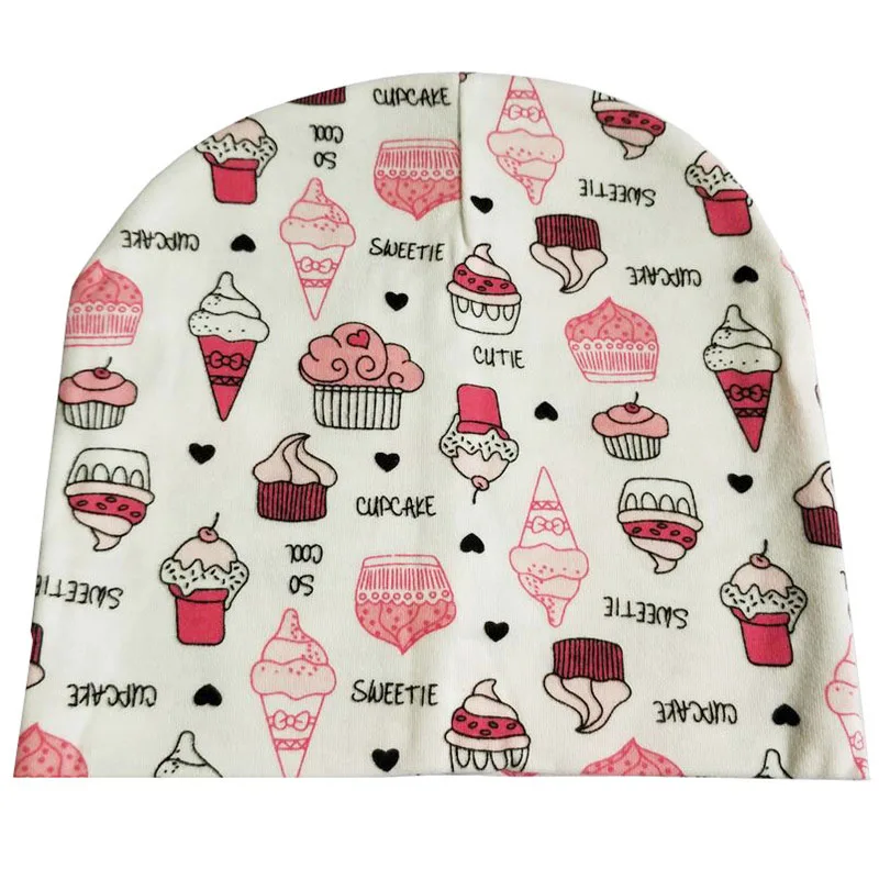 red ice cream cap Новинка года; Весенний детский хлопковый шарф; детские нагрудники для мальчиков и девочек; шарф; шапка для малыша; воротник-кольцо; одежда для малышей; детский шейный платок - Цвет: red ice cream cap