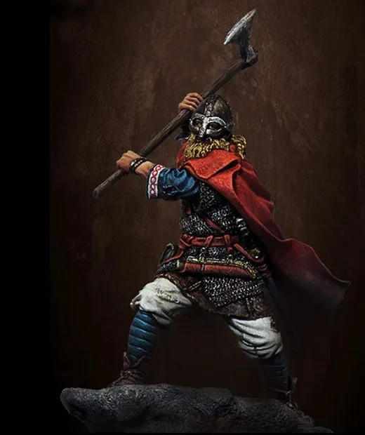 1/24 весы 75 мм фигурки воина Викинга неокрашенные миниатюрные набор моделей из