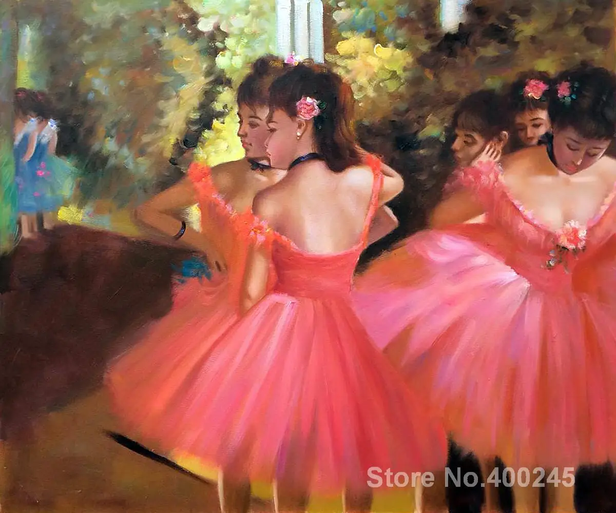 

wall art Dancers in Pink Edgar Degas Paintings Hand painted High quality