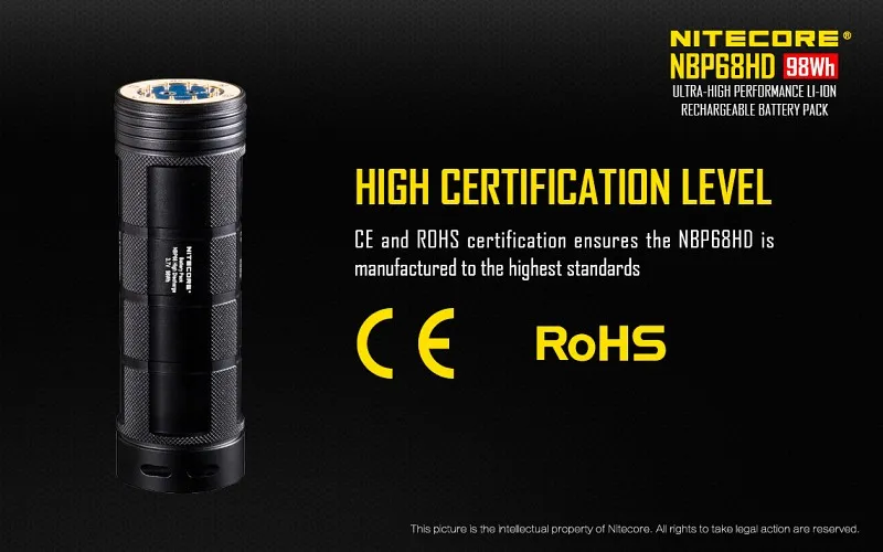 Batttery пакет Nitecore NBP68HD 4*8 встроенных 3400 мАч 18650 батареи для TM15 TM26 TM36 TM28