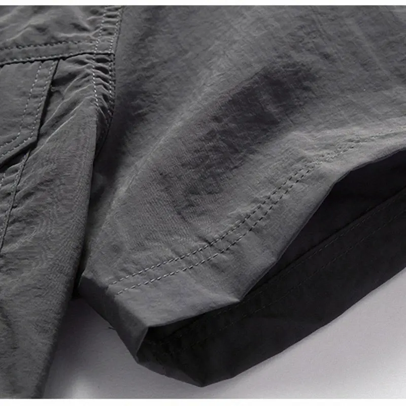 M ~ 4XL Лето Для Мужчин's быстросохнущая Повседневное рубашки Топы Рубашка с