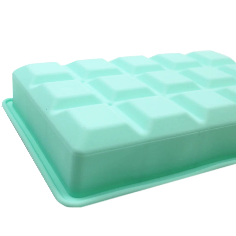 

15 Grids Silicone Ice Cube Tray Molds Square Shape Ice Cube Maker Fruit Popsicle Ice Cream Mold Wine kitchen bar accessories