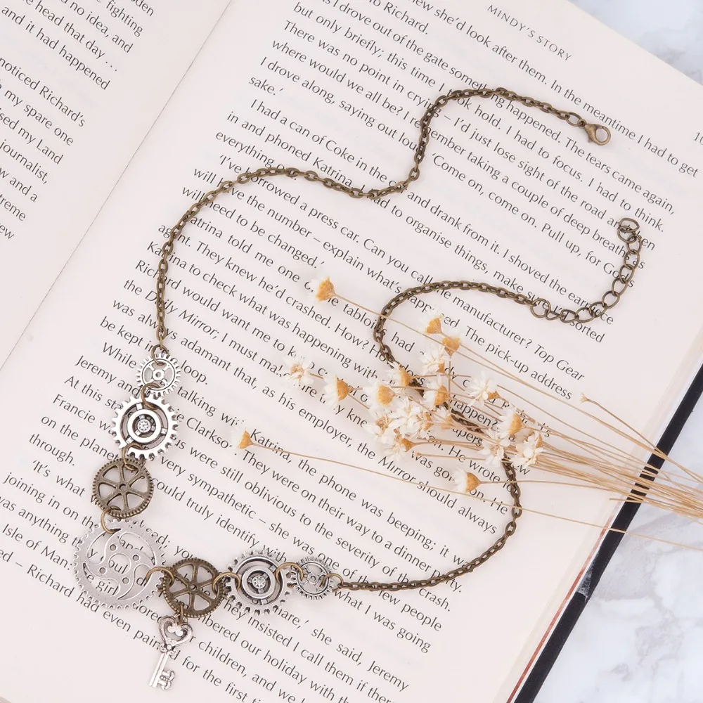 DoreenBeads Новое модное массивное ожерелье в стиле стимпанк звеньевая кабельная цепь