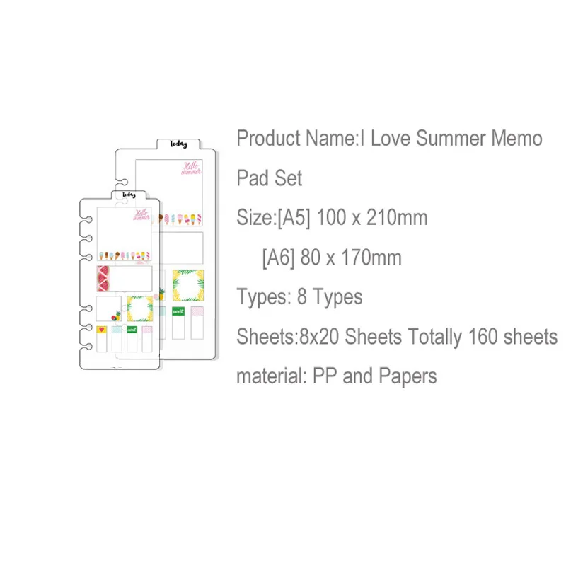 Lovedoki I Love Summer Sticky Note креативный Сделай Сам блокнот для заметок блокнот dokibook аксессуары офисные школьные принадлежности