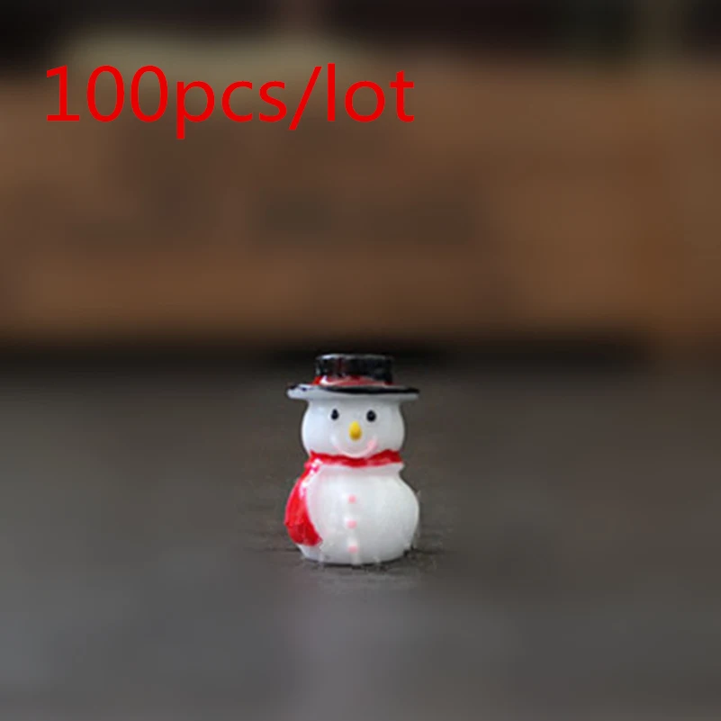 100 шт. Оптовая Продажа Flatback кабошоны из смолы мультфильм Рождество Зима 3D мини