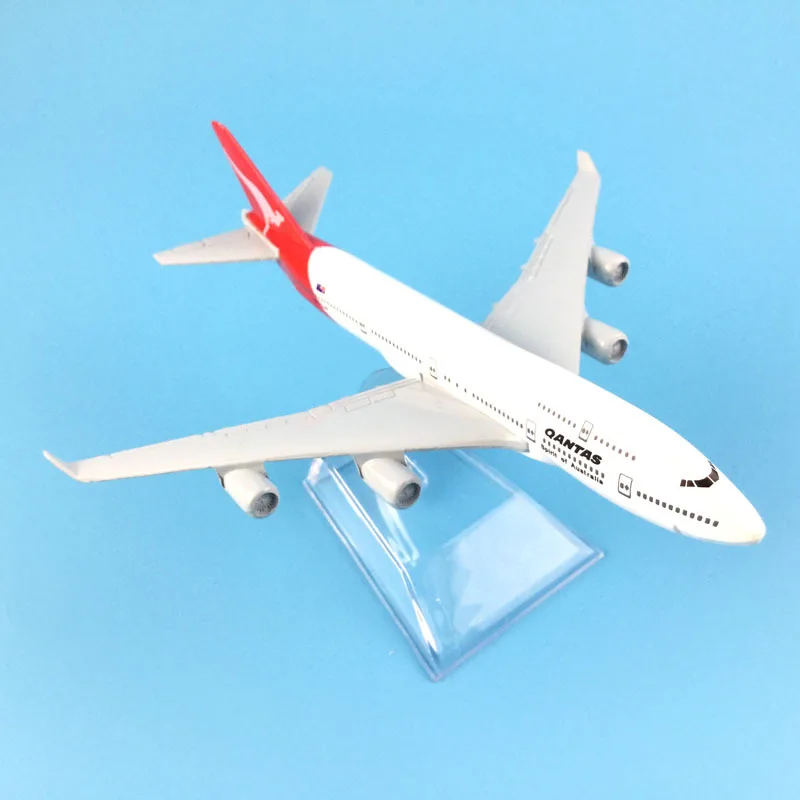 Модель самолета 16 СМ Металлическая литая под давлением Qantas Boeing 747 модель самолета Модель самолета Детские игрушки