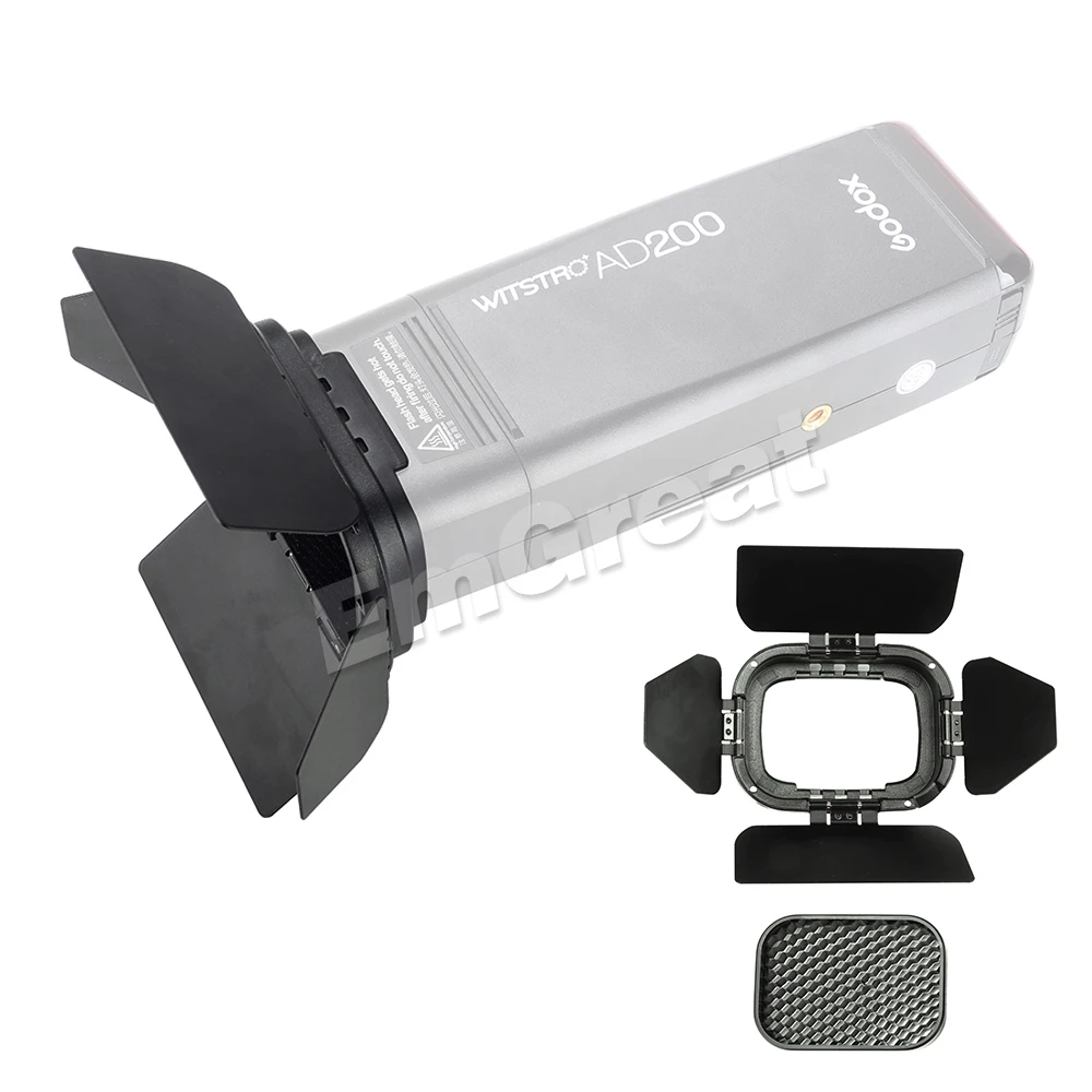Godox BD 07 AD200 специальная дверь сарая со съемной сотовой сеткой с 4 цветными