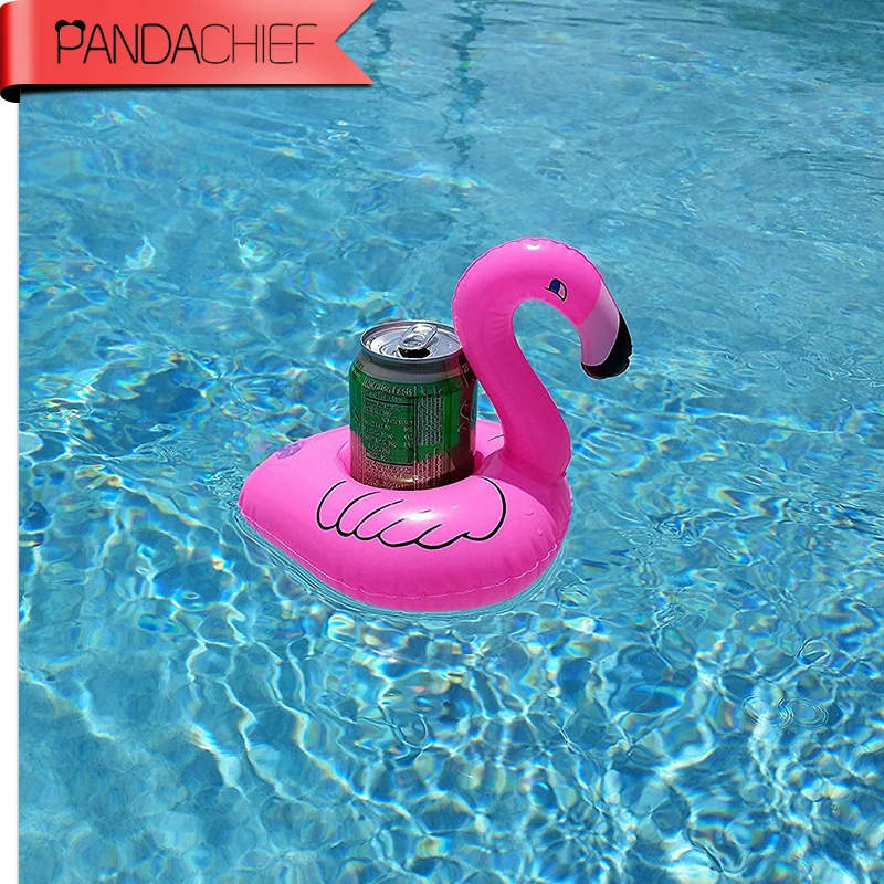 Mini bote inflable flotante de flamenco rosa, juguete de piscina, anillo de natación, diversión acuática, 1 unids/lote, novedad de 2017