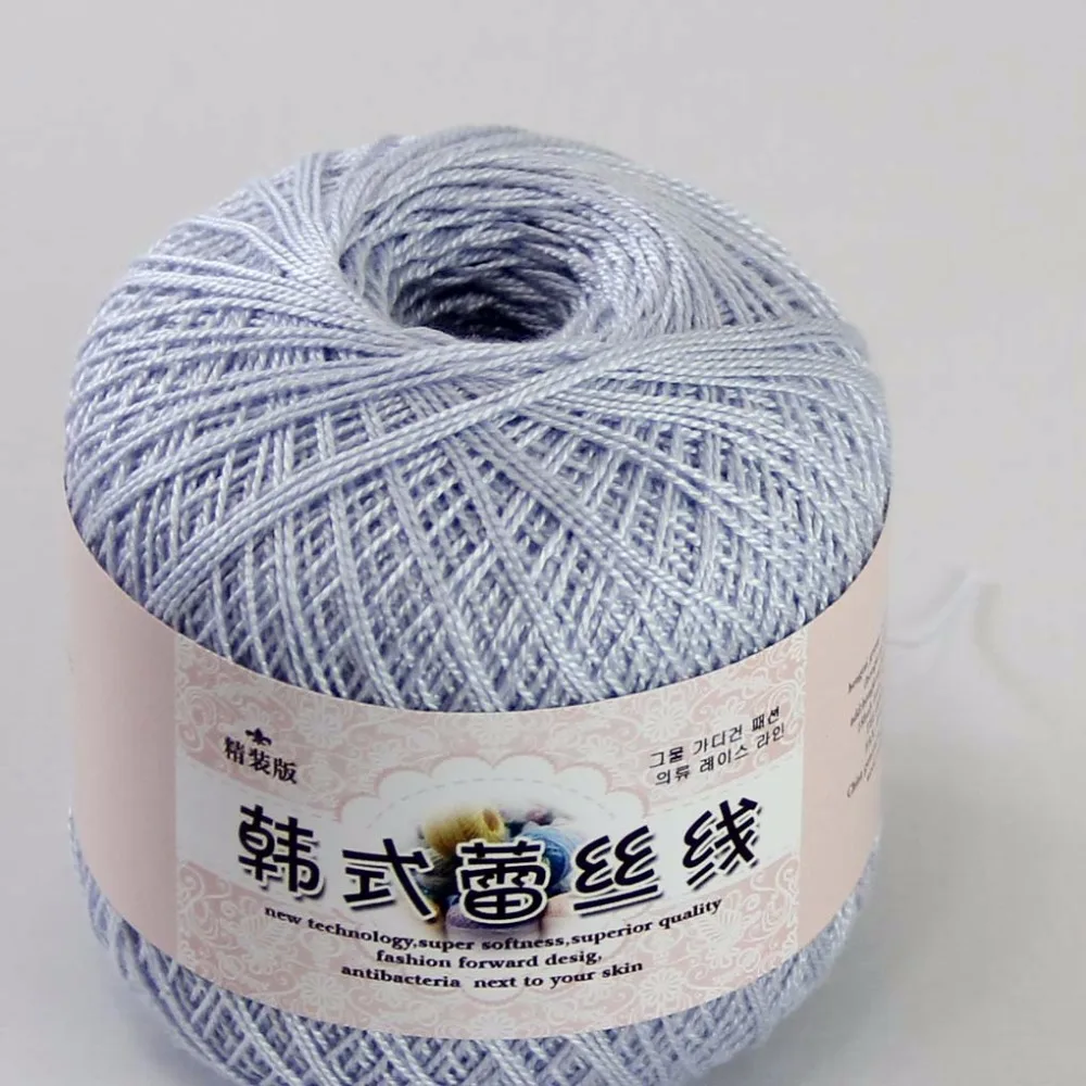 3ballsx50g новый мягкий ручной хлопок кружево шерсть пряжа крючком шаль шарф вязание