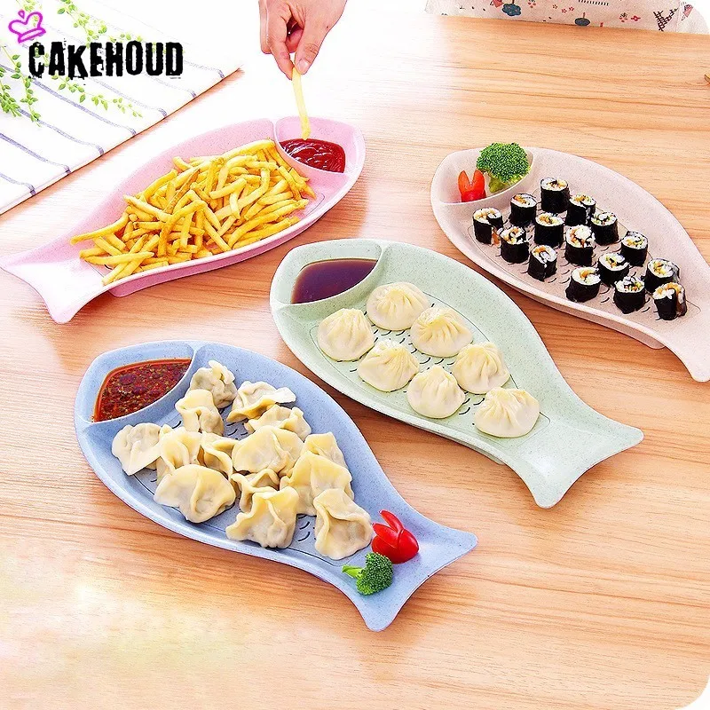 Cakehoud Творческий Кухня Посуда Многофункциональный Пластик Таблички в форме рыбы