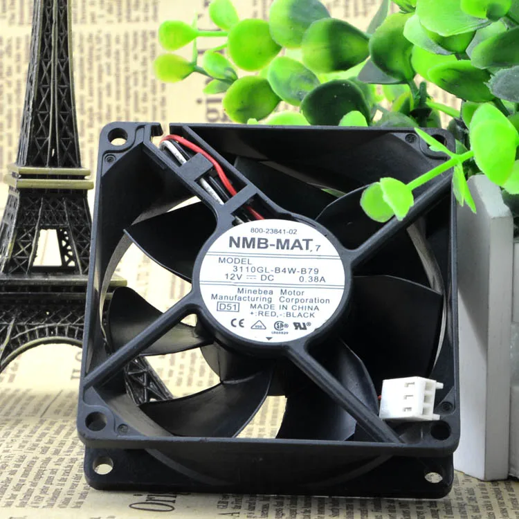 Оригинальный Для NMB 8025 8 см 80 мм 3110KL 04W B79 2851 2821 переключатель DC 12V 0.38A инвертор